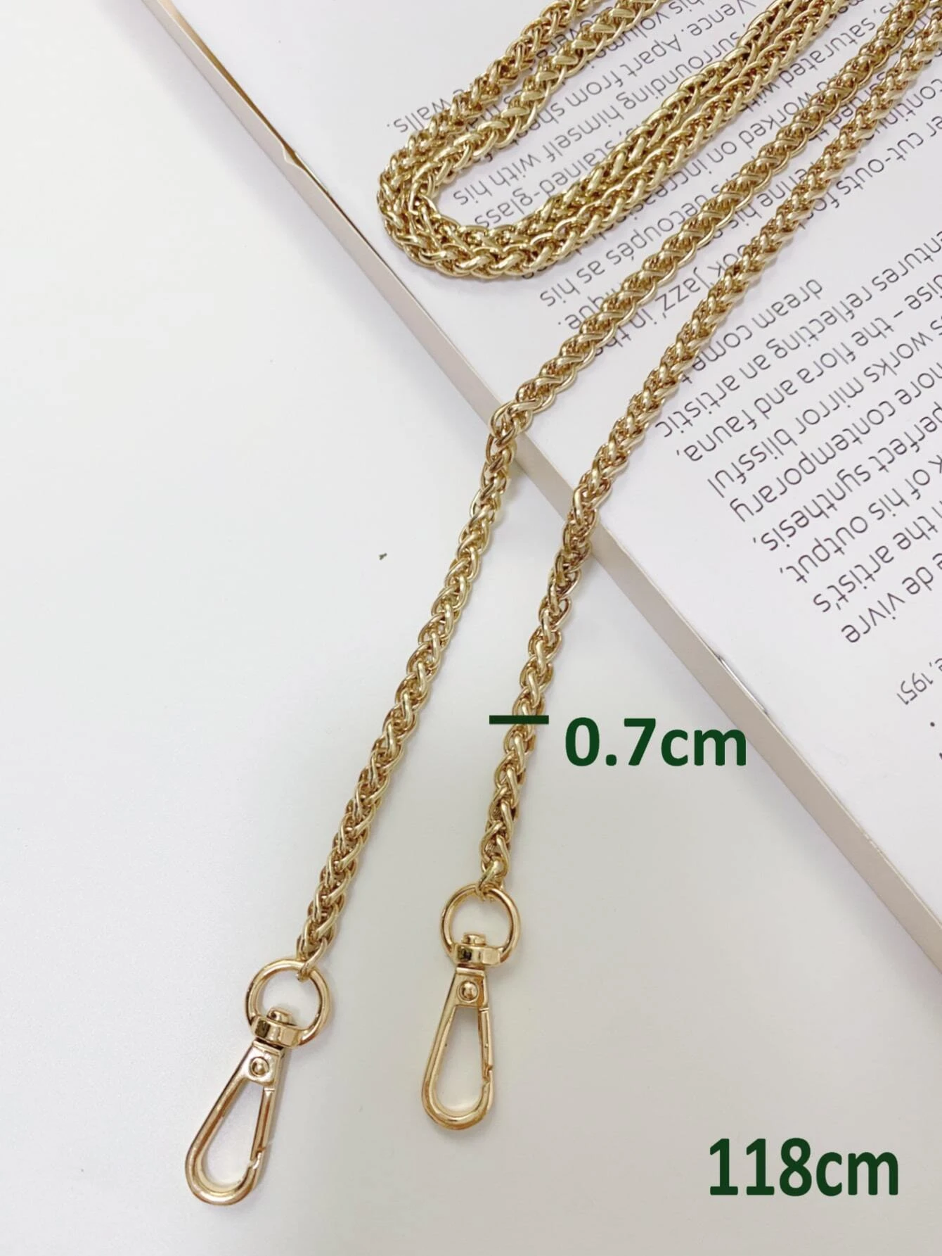 Metal chain bag online strap